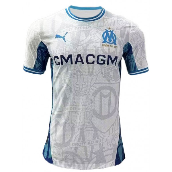 Olympique de Marseille home jersey soccer uniform men's first sportswear football kit top shirt 2024-2025